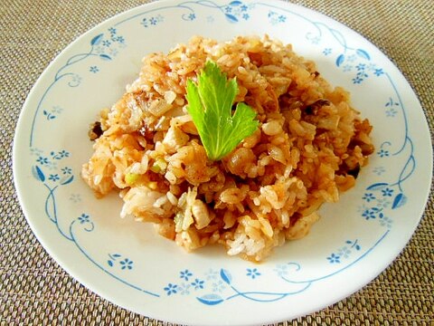 雑穀ご飯とキムチのチャーハン♪